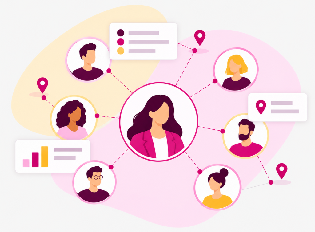 Illustration du réseau de consultants indépendants Ambassadeurs CoPILOT